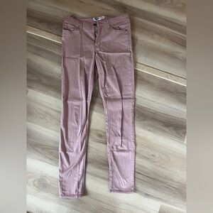 Dusty rose skinny jeans